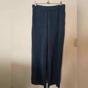 Old Navy Playa Wide Leg Pants In Dark Teal 100% Rayon